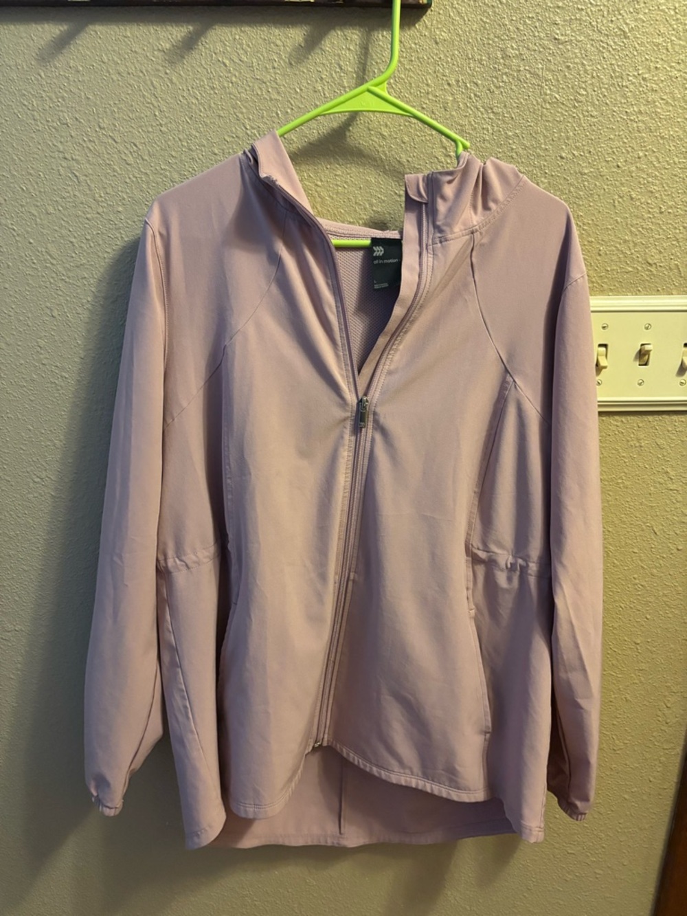 all in motion Light Mauve Zip-Up Hoodie Jacket